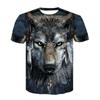 New Beast Animal Wolf Head Pattern 3D Printed T-shirt Plus Size Comfortable Personalized Daily Versatile Short Sleeve T-shirt