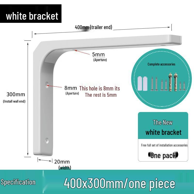 

Настенный кронштейн для полки в виде прямоугольного треугольника 400x300