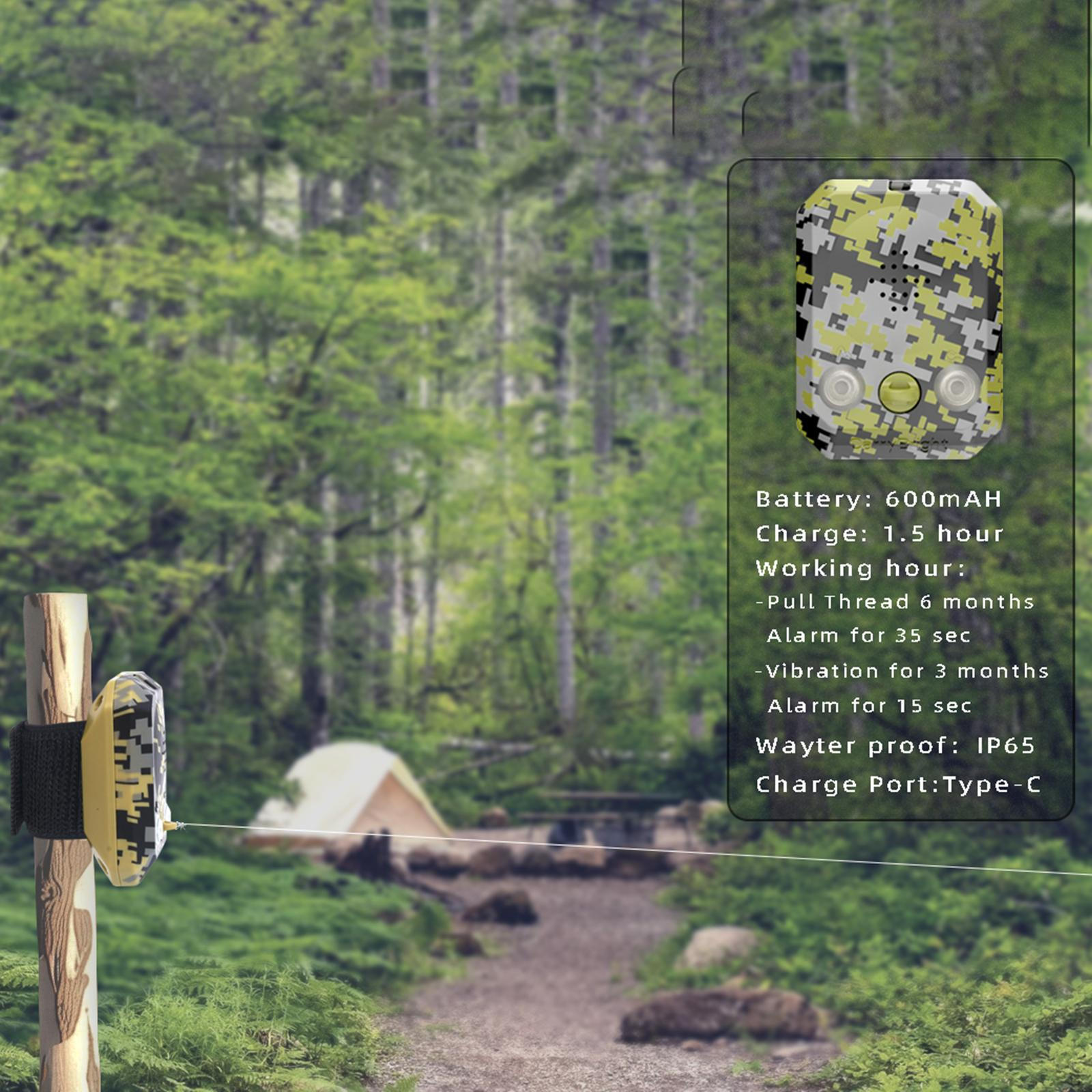 

Периметральна сигналізація, Брелок, Модний персональний пристрій дротової сигналізації для кемпінгу, Пристрій безпеки для