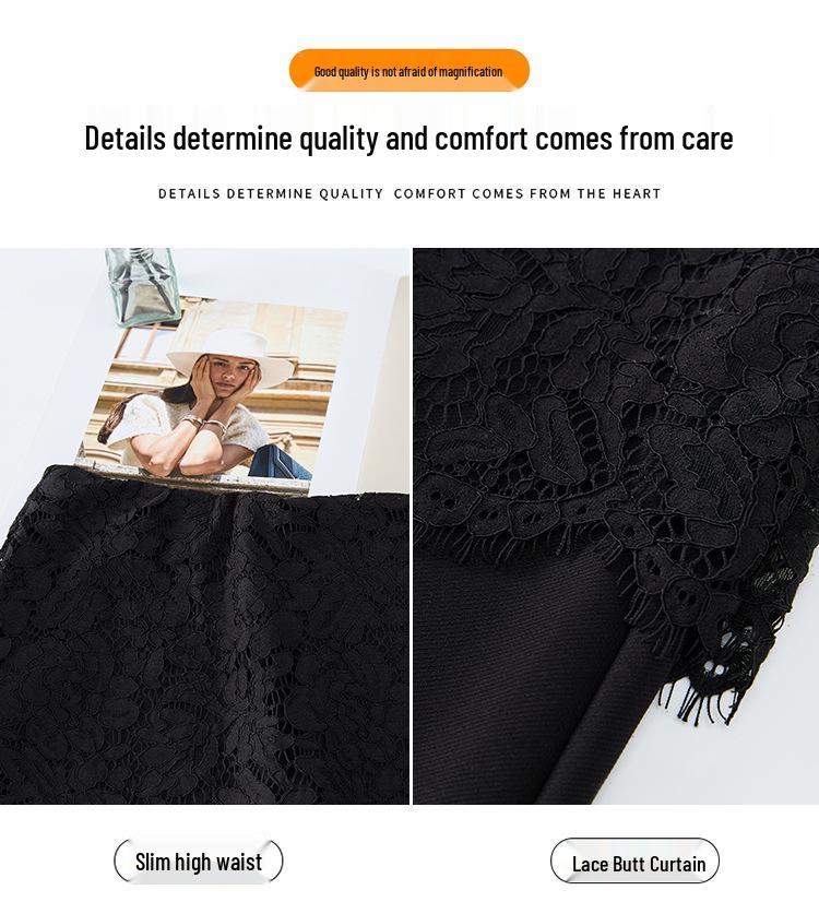 Lace-Accent High-Waist Slim-Fit Micro-Flare Pants for Women - 2026 Spring Fashion