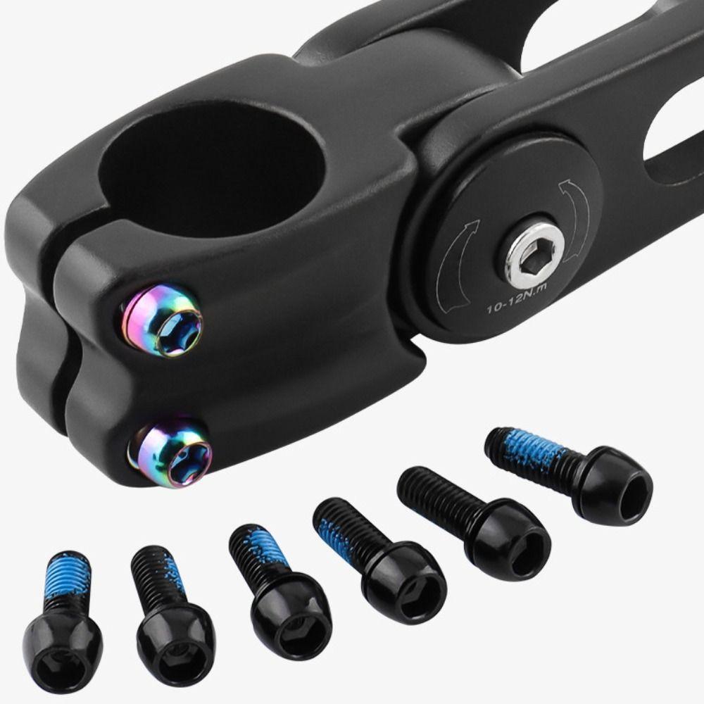 Titanium-plated Bicycle Handlebar Screws Stainless Steel Bicycle Disc Brake Caliper Bolt Folding