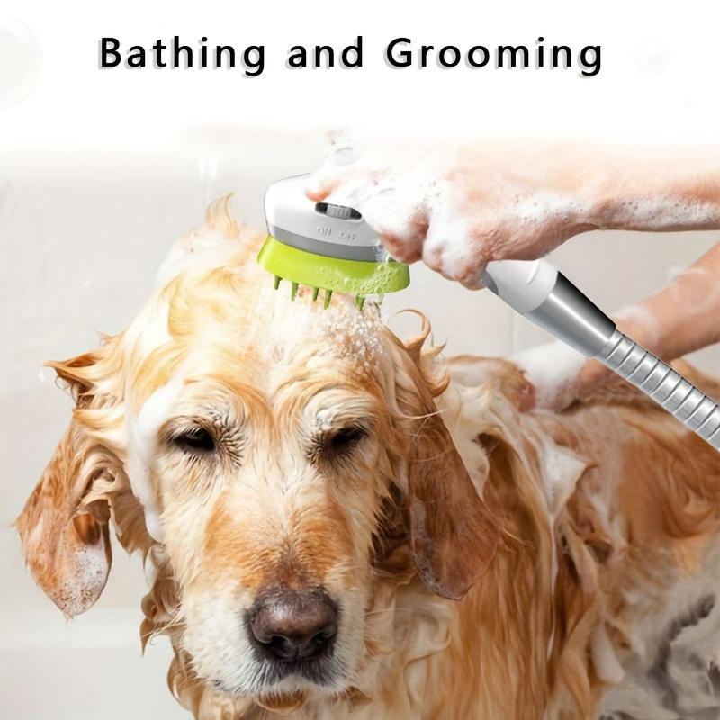 1 шт. Насадка-душ для купання домашніх тварин, масажна щітка-рукавичка для собак, аксесуари для купання домашніх тварин, оптовий зоомагазин, аксесуари для собак