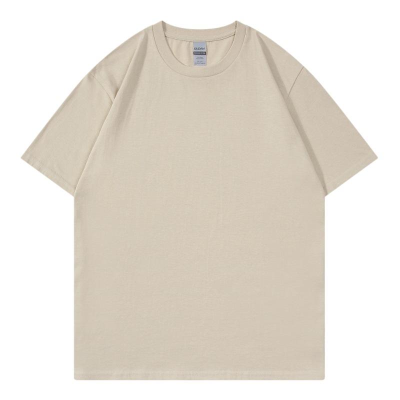 Short Sleeve Men's Cotton T-Shirt Summer Casual Men's Top Short Sleeve Summer Solid Color T