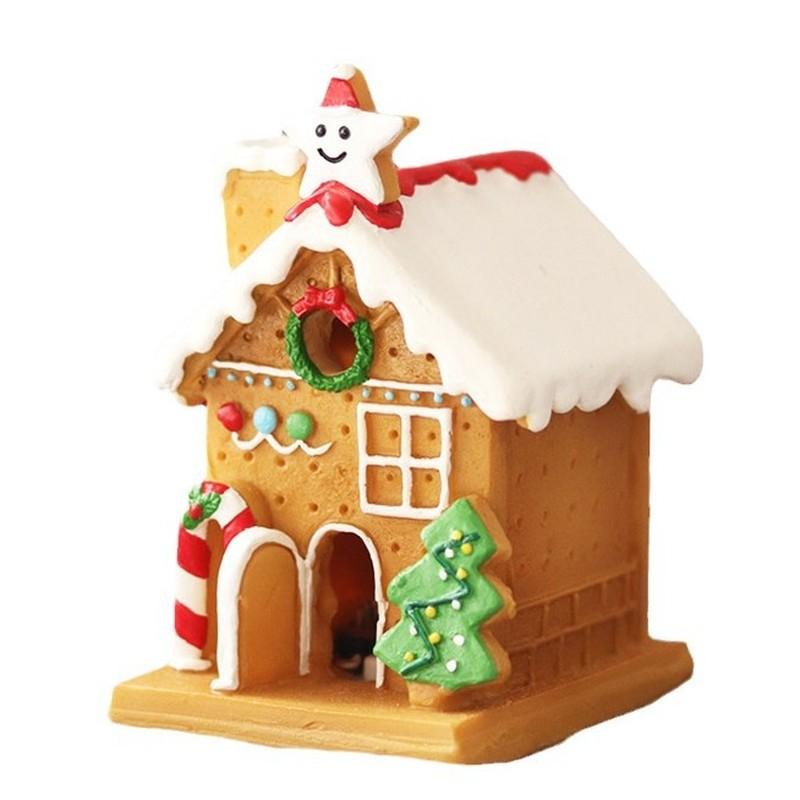 Practical Creative Christmas House Ornaments Micro Landscape Decorations for Office Desks Small Figurines Home Garden Decoration