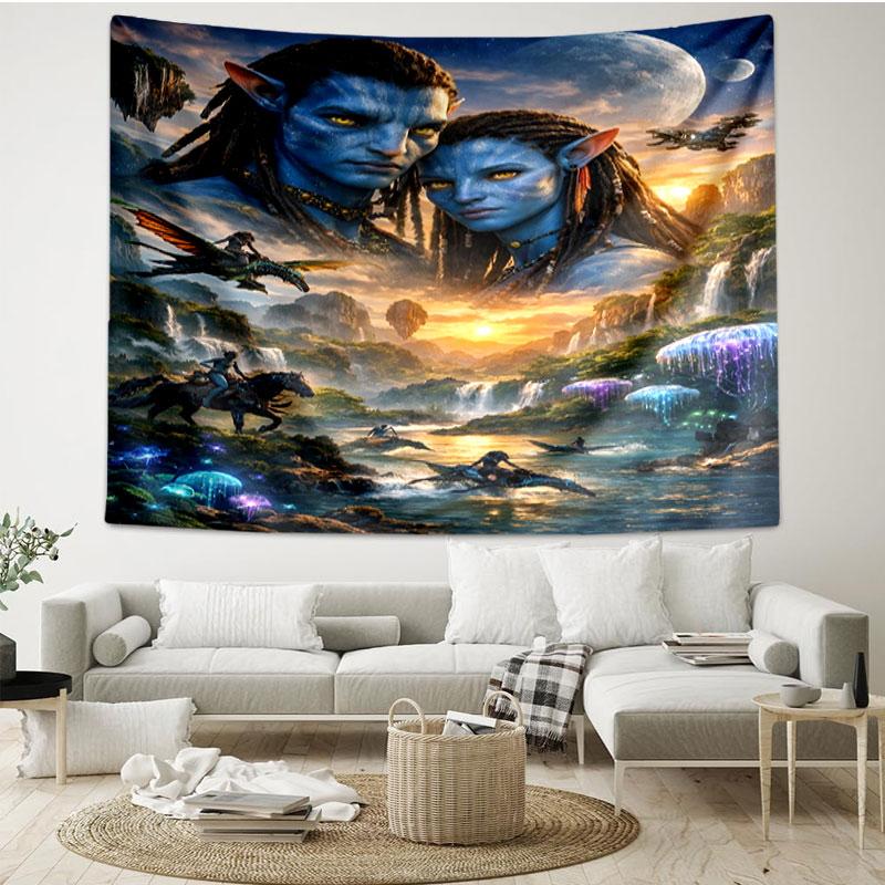 Arazzo con Stampa Avatar - Tessuto Decorativo da Parete Portatile, per Casa, Dormitorio, Viaggio, Camera da Letto, Soggiorno - Regalo Ideale per Compleanno e Inaugurazione