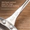 Fine Mesh 304 Stainless Steel Strainer Wooden Handle Dumpling Strainer Skimmer Spoon  Household Use