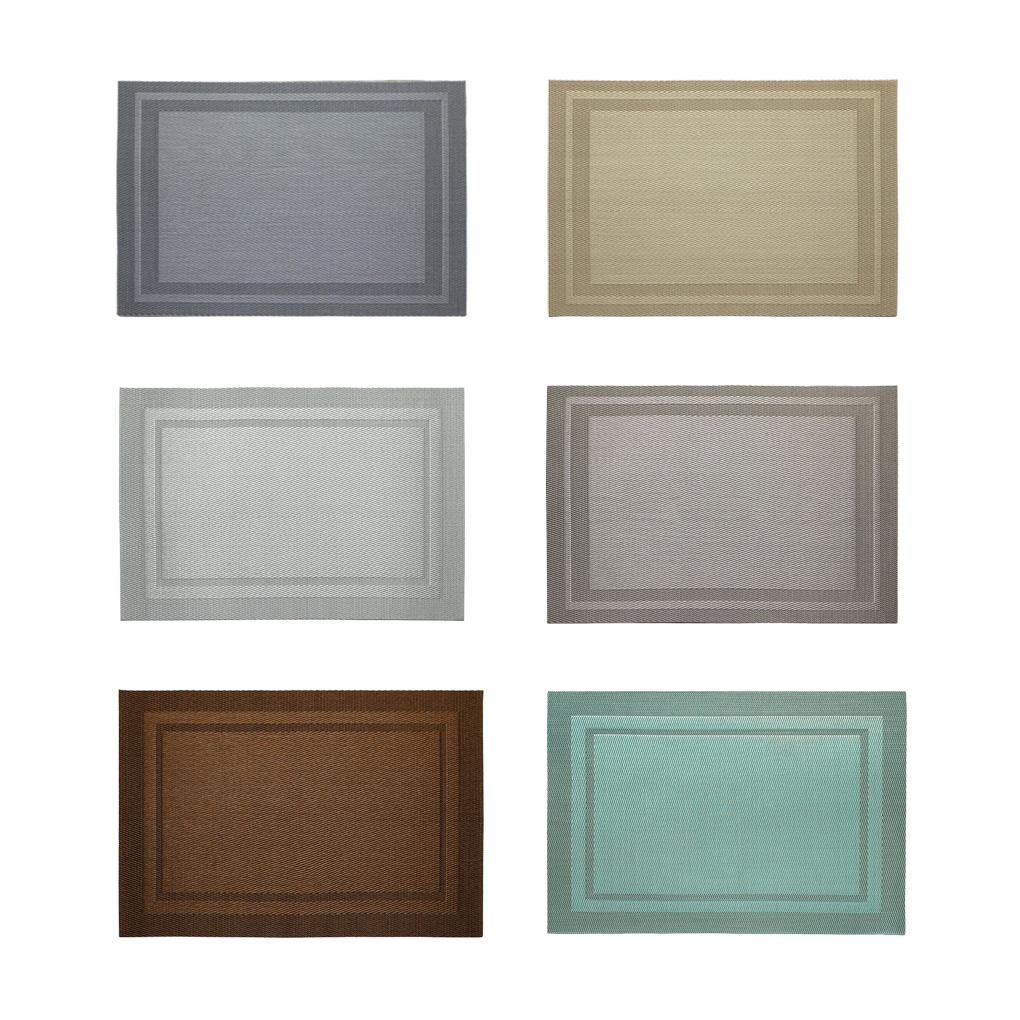 2Pcs Placemats Braided Table Mats Pad Place Mat Wine Coasters PVC Bowl Anti-Skid Home Kitchen Hotel Dining Tables Decor