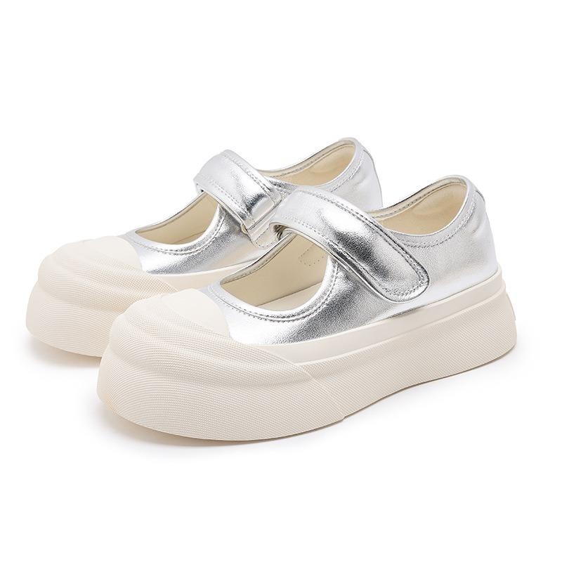 Mary Jane Shoes Women's Sandals Big Head Platform Canvas Shoes