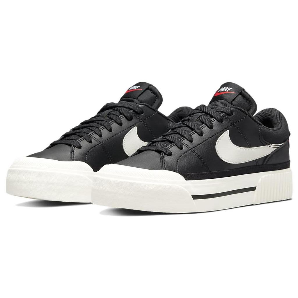 Nike Court Legacy Lift Black Sail Women Sneakers White Team-Orange DM7590-001