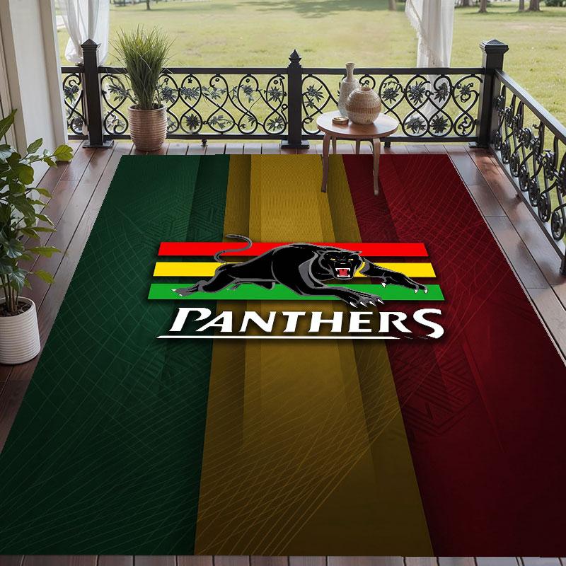 Soft Floor Carpet Penrith Panthers Pattern Area Rug Decorative Mat For Home Room Decoration