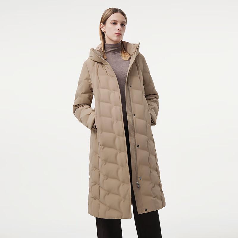 Tamboer Women's Mid-Length Hooded Down Parka