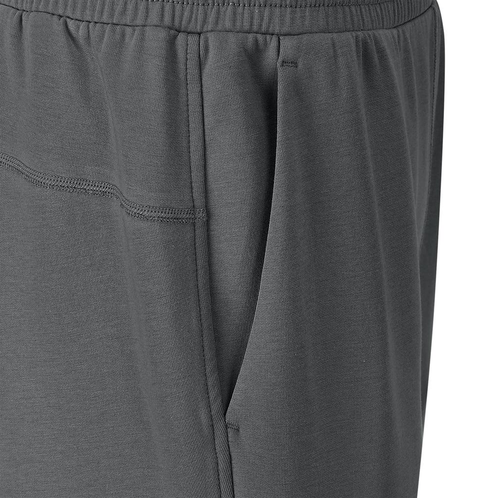 Skechers Regular Fit Smoke Gray Simple Solid Straight Leg Mid Rise Knitted Sports Pants Women bottoms P226W031-013P