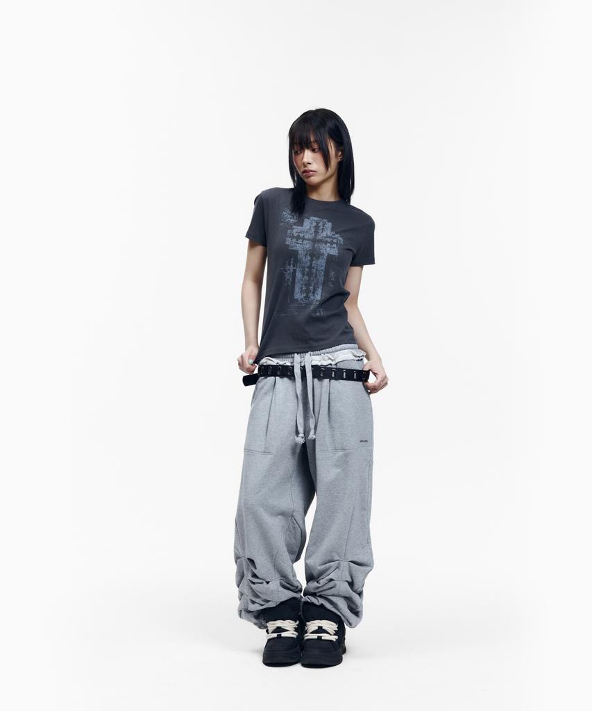 AAKAM Razor Cross Half Top (Charcoal)