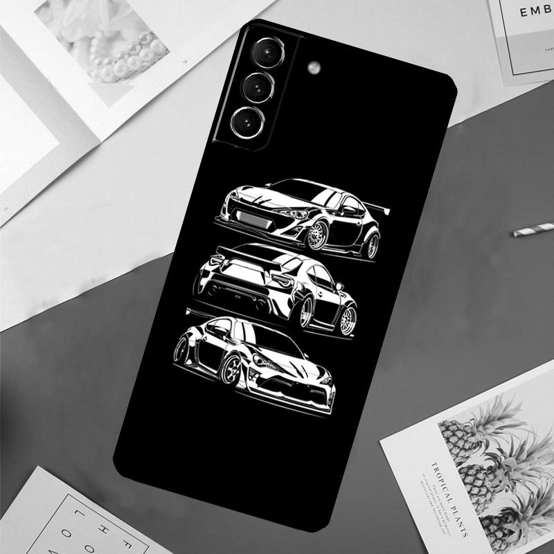 Japan JDM Car Case For Samsung Galaxy S24 Ultra S21 S22 S23 S25 Ultra S9 S10 Plus S20 FE S25 FE Back Cover