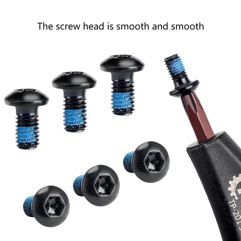 20 Pcs Road Bike Disc Brake Rotor Bolts Stainless Steel Bicycles Rotor Screws