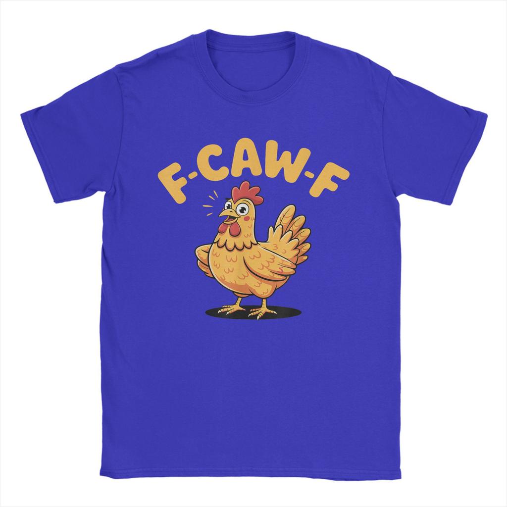 Vintage T-Shirt F-Caw-F Huhn FCAWF Huhn Baumwoll-T-Shirts Mode T-Shirt für Paare Fantastische Lässige Kurzarmkleidung