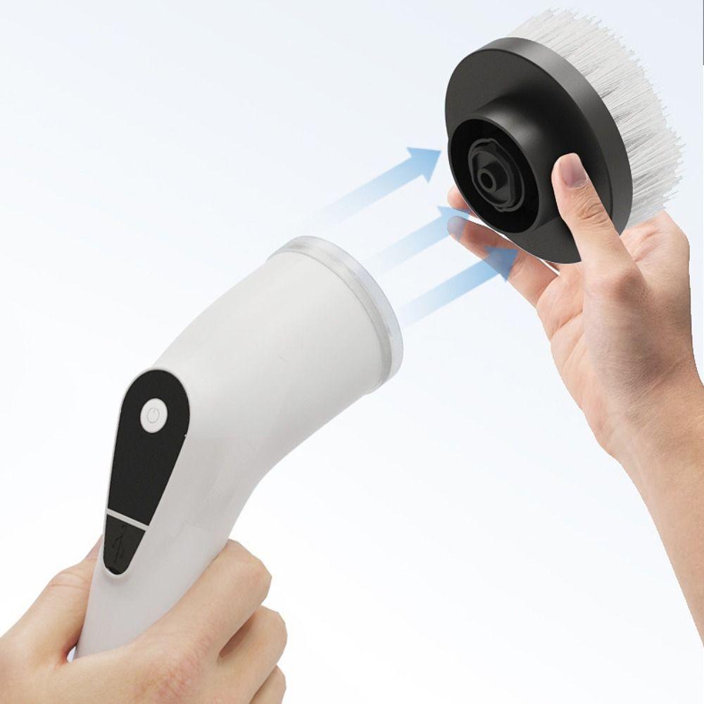 Rechargeable Wireless Cleaning Brush Telescopic Electric Spin Scrubber  Bathroom Cleaning