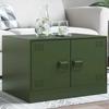 VidaXL Coffee Table Olive Green 67x50x44 Cm Steel, Side Table, Living Room Table, Tea Table, End Table, Table 841731