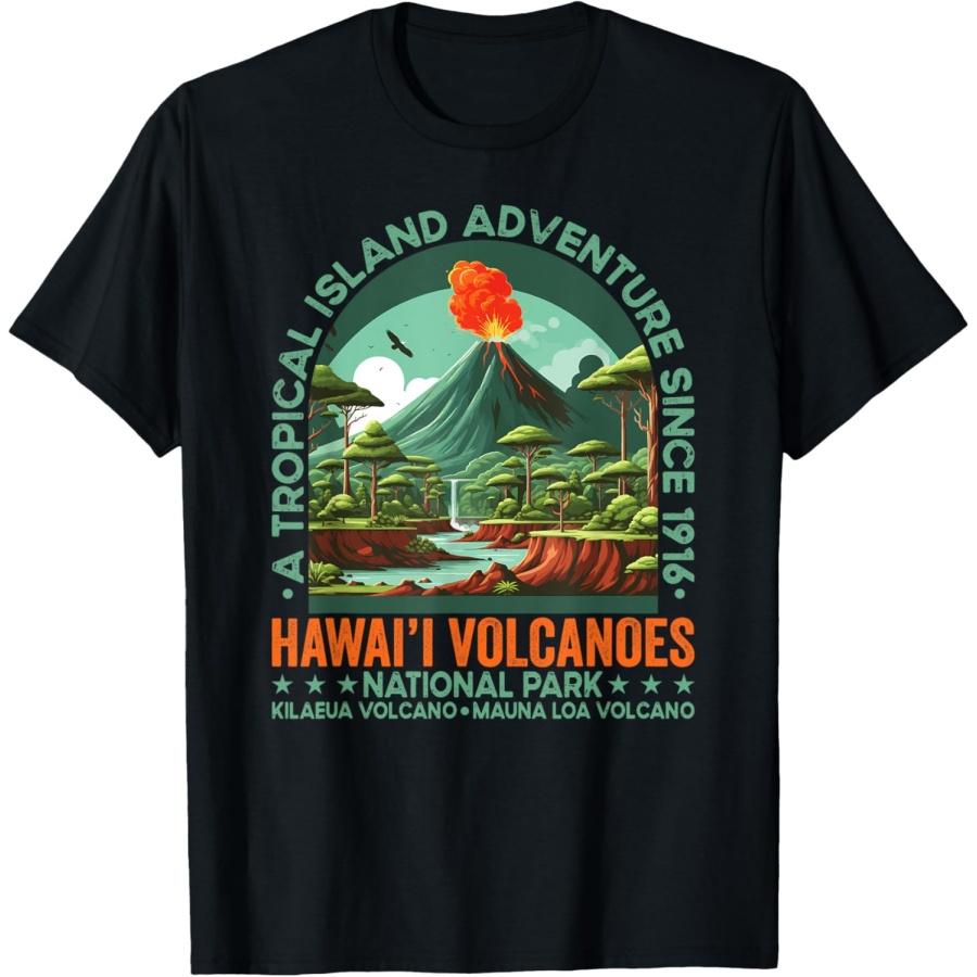Hawaii Volcanoes National Parks Kilauea Mauna Loa Souvenirs T-Shirt S