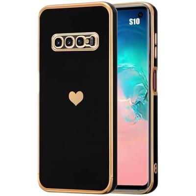 Θήκη - Samsung - Galaxy S10 - Μαύρη - Αντικραδασμική - Μοτίβο Καρδιά