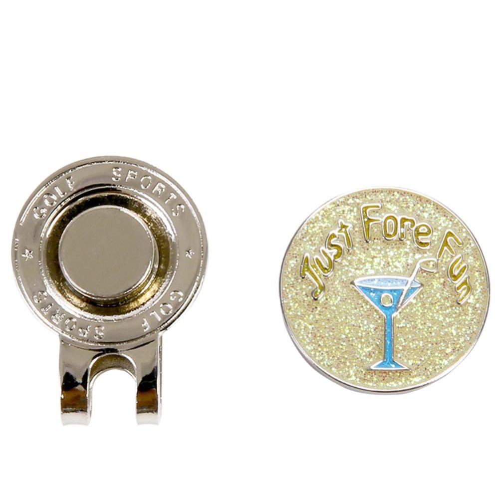 Accessories Electroplated Gold Hat Clip Ball Coin Mark Golf Cap Clip Golf Ball Marker Golf Hat Clip