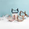 Fashion Casual PVC Transparent Shoulder Bag Small Candy Color Underarm Bag Zipper Handbag for Women Girls