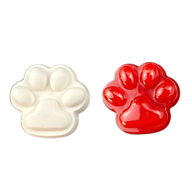 Lovely Cat Paw Charm Silicone Mold Frosted Texture/Crystal DIY Craft Epoxy Resin Molds Pendant Jewelry Tools Accessory