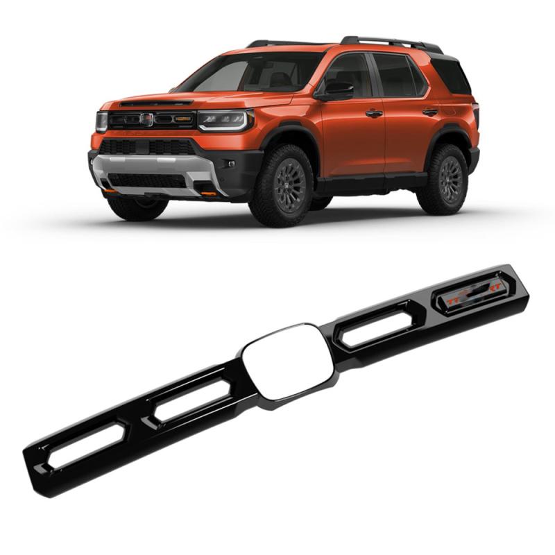 For Honda passport 2025 2026 ABS Black Front middel Bumper Grid mesh Grill Grille Hoods Part Car front Body Racing Engine Trim ABS black