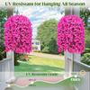 2Pcs Hanging Artificial Bougainvillea Speetabilis UV Resistant Realistic Fake Flower Wedding Party Indoor Outdoor Garden Yard Wall Hanging Faux Bloom