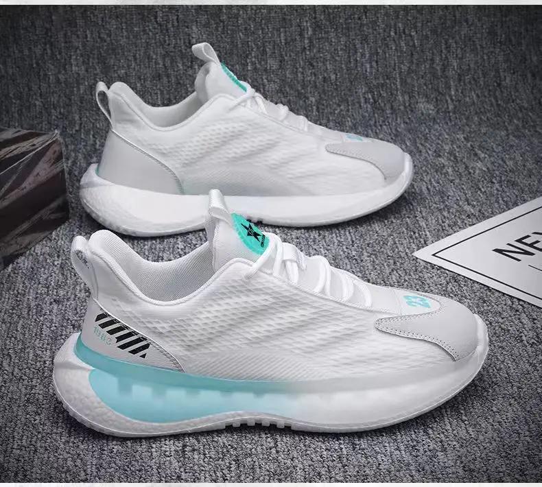 

Мода 2024 годаМужская обувьСетчатая дышащая повседневная обувьКроссовки для бега на открытом воздухеКроссовки для тенниса для мужчинКроссовки Zapatillas Hombre 39 белый