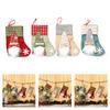 4 Pcs Lovely Christmas Hanging Socks Christmas Stockings Candy Gift Bag Christmas Decorations For Home Office Party
