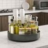 Large Capacity Condiment Storage Rack Round Seasoning Storage Holder  for Kitchen