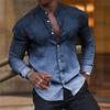 2025 New Autumn and Winter Fashionable and Versatile Casual Long-sleeved Stand-collar Shirt