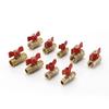1 Piece Air Compressor Water Gas Oil Shut Off Valve Butterfly Stem Brass Ball Valve 1/4" 3/8" 1/2" Bsp Threaded Male To Female