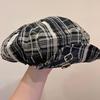 Miling Retro Plaid Octagonal Hat
