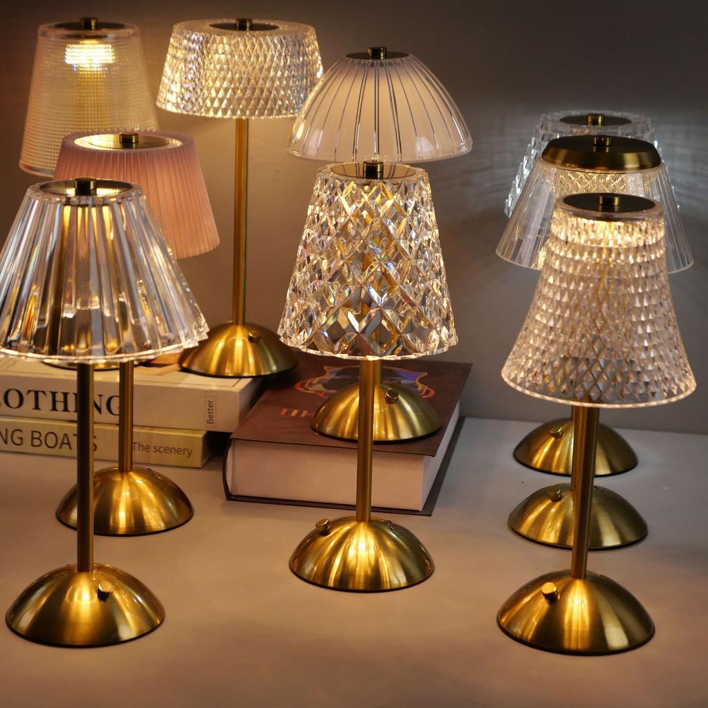 Modern Luxury Eco-Friendly Rechargeable Ambient LED Table Lamp