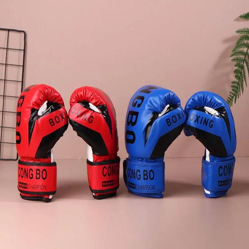1Pair Breathable Child Punching Gloves PU Leather Training Gloves Kids Boxing Gloves  for Children