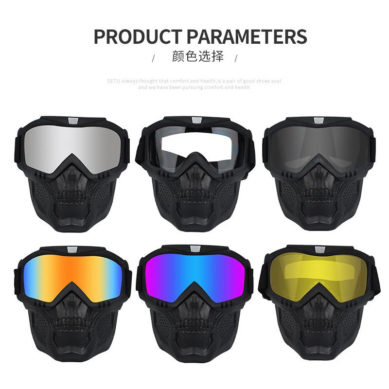 Motorcycle Off-road Goggles Harley Rider Face Mask Outdoor Riding Wind and Dust Protection Goggles