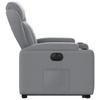 Electric Recliner Chair with Rising Function Light Grey Fabric
