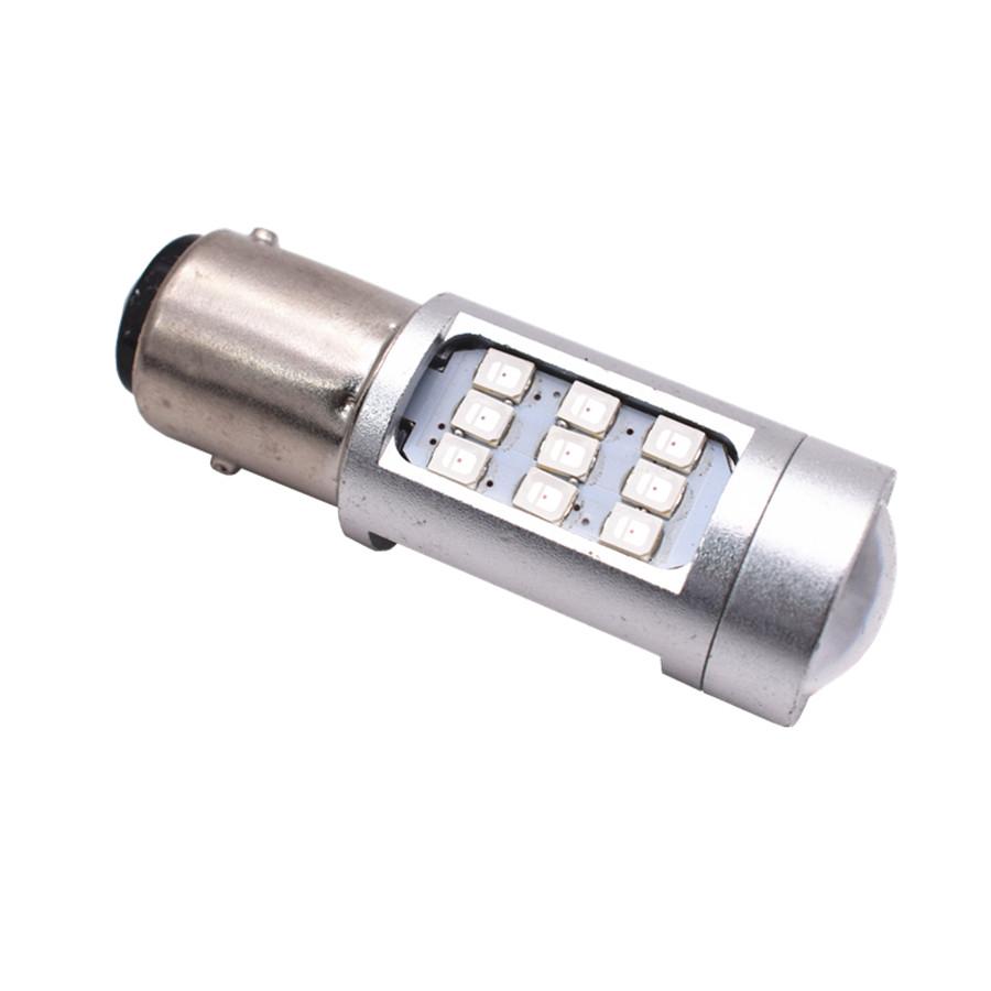 2pcs 1157 30SMD LED Rear Alert Safety Brake Tail Stop Lights Car Red Flashing