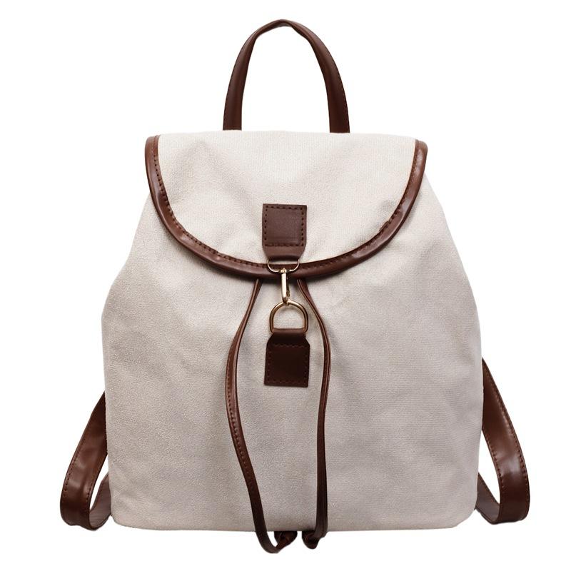Schoolbag high value large capacity backpack 1011 new women's foreign style bag Korean fashion matte light commuter bag
