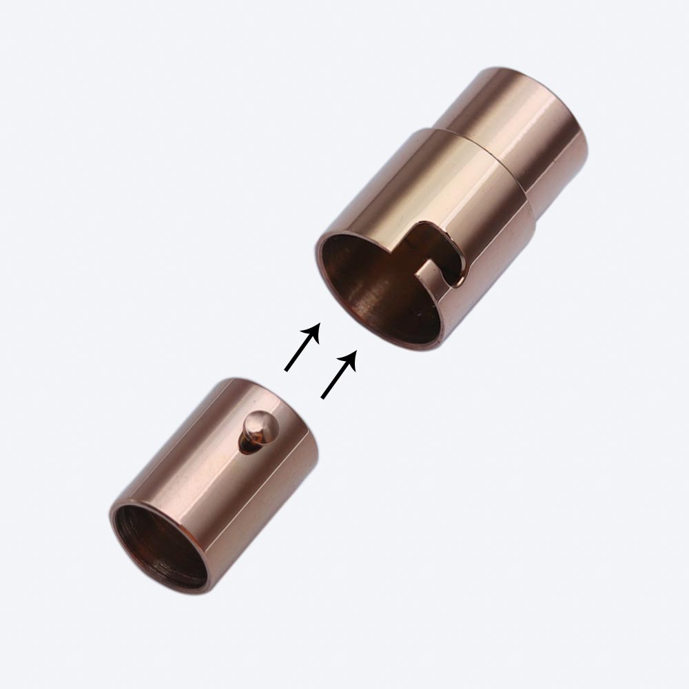 2-10mm Strong Stainless Steel Magnetic Clasps Jewelry Clasps For Leather Cord Bracelet Connectors End Clasp For Jewelry Making