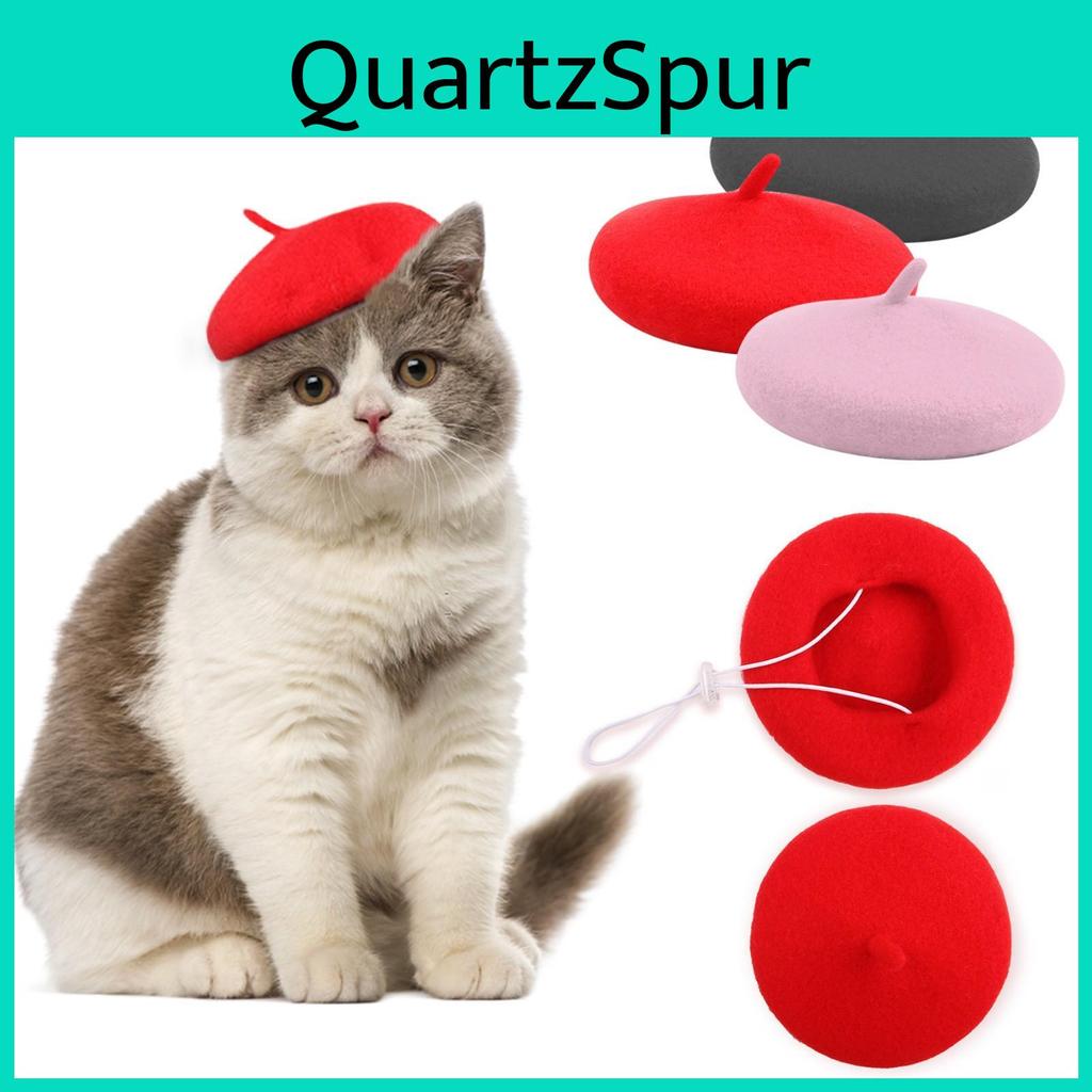 Pet Beret Cat Accessories Headgear Berets Suitable For Pet Photography Dressing Up Dog Painter
