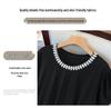 Plus Size Slimming Mid-Length Loose Dress for Women - Round Neck, Sizes 200/300/350 Jin, Style 7117