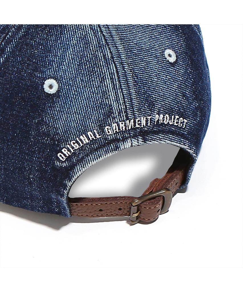 OGARP Washed Denim Knockin Logo B.B Cap Darkblue