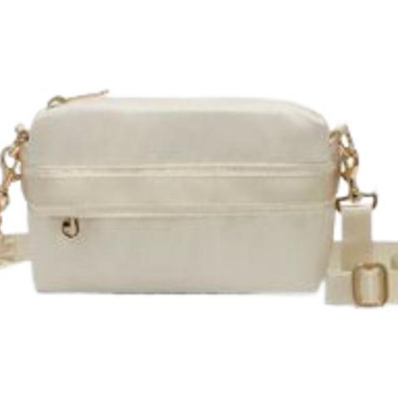 Nike Stoff-Ketten-Schultertasche Damen Ekrü Lässig CW9304-113