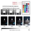 E27 RGB LED Light Bulb 220V with IR Remote Control Color Changing Multicolor + White Lamp Spotlight for Bedroom Party Home Decor
