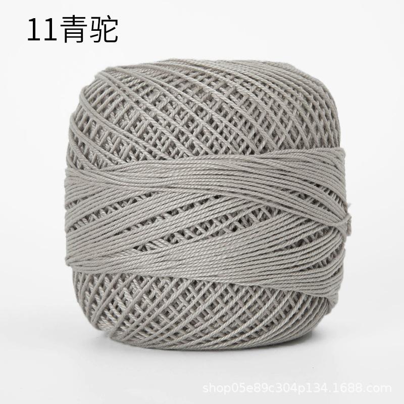 50g/ Roll Pure Cotton Lace Thread DIY Hand-knitted Bag Summer Hat Crochet Flowers Cotton Thread 50 Colors