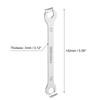 1/2pcs Thin Open End Wrench 5.5-32mm Metric Sandblasting Plated Stainless Steel Double Ended Slim Spanner for General Repairs