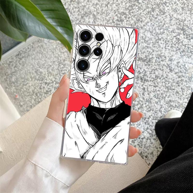 Phone Case For Samsung Galaxy S26 Ultra S25 S24 S23 S21 Ultra S20 FE S22 S26 Plus S25FE Clear Cover DBZ Anime Goku Gogeta Vegeta